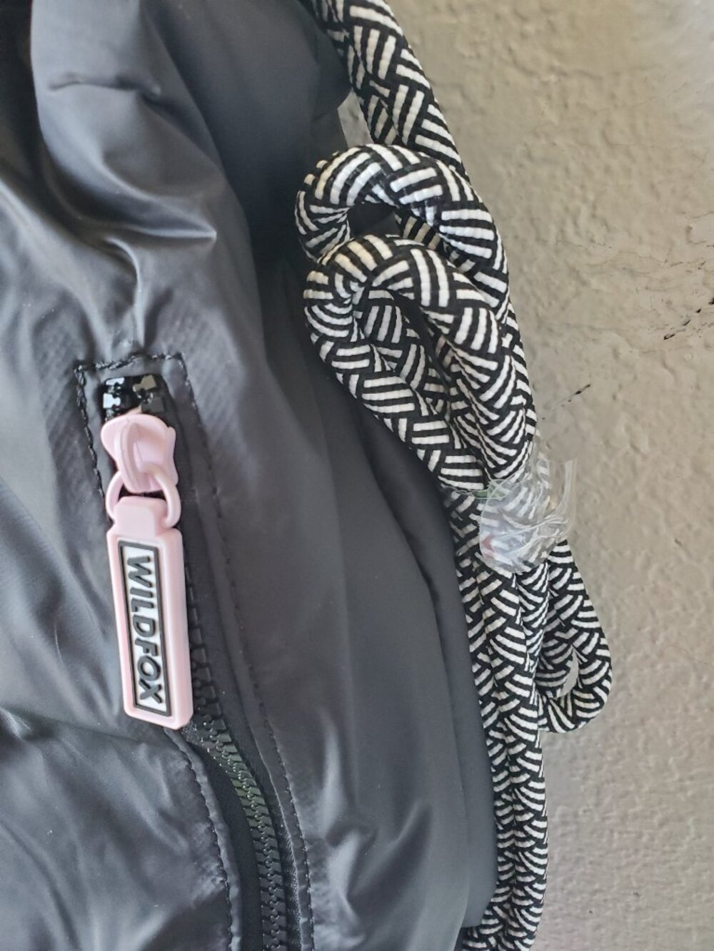 Wildfox Black & Gray  Drawstring Backpack - Picture 7 of 14